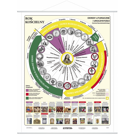 Rok kościelny plansza 120x160 cm
