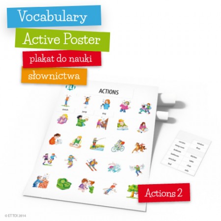 Vocabulary Active Poster Actions 2 z zawieszką