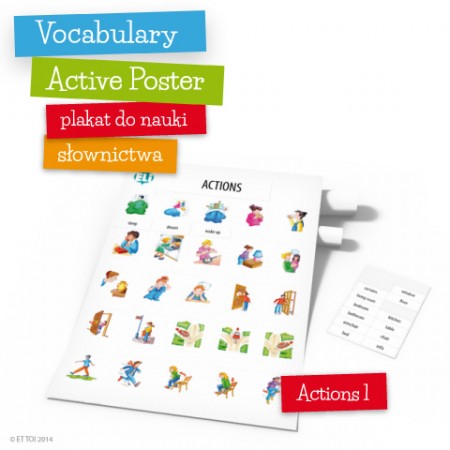 Vocabulary Active Poster Actions 1 z zawieszką